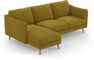 Madison Lux - 2-sits soffa med schäslong vänster - Gul