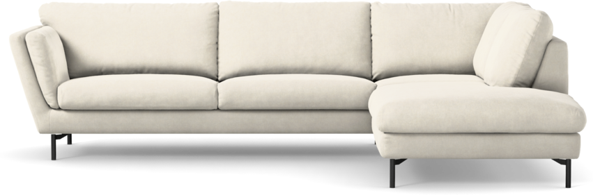 Madison Lux - 3-sits soffa med divan höger - Vit