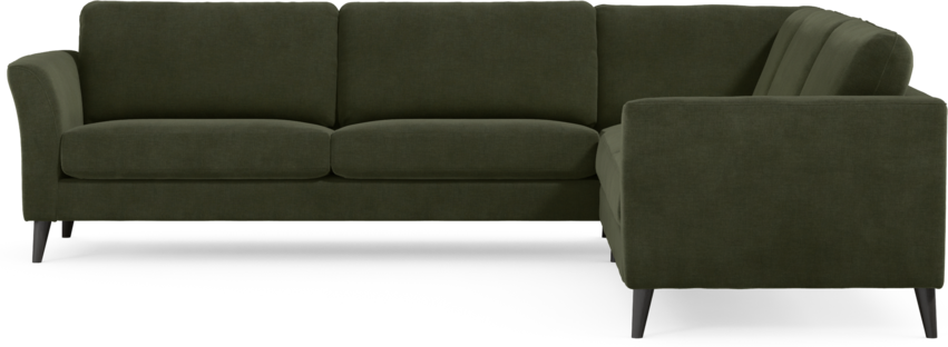 Bridge - Hörnsoffa, 3+3-sits - Grön