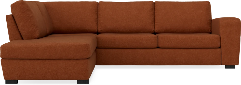 Friday - 2,5-sits soffa med divan vänster - Orange