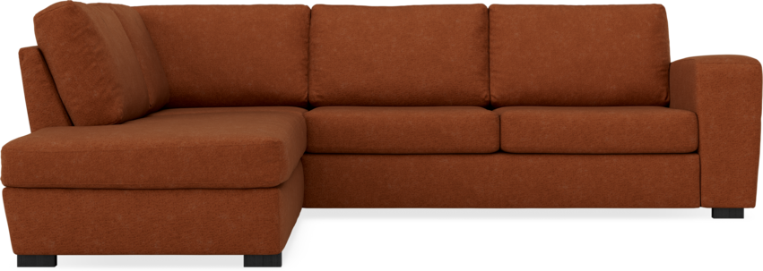 Friday - 2,5-sits soffa med divan vänster - Orange