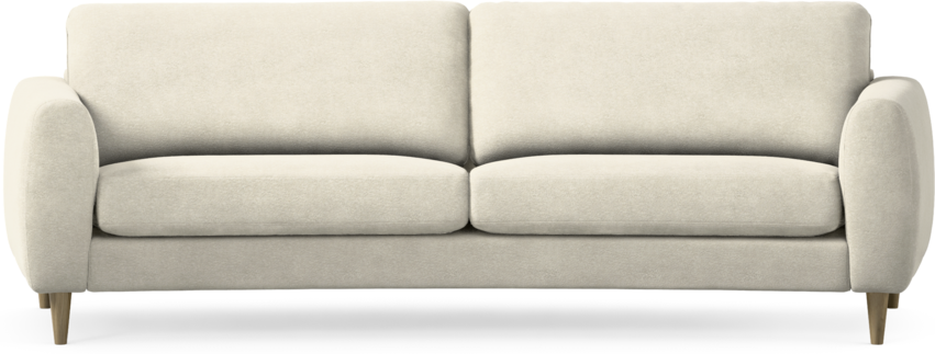 Bridge - 3-sits soffa svängd - Vit