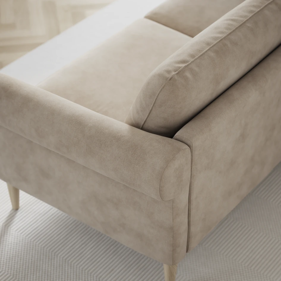 Bridge - Hörnsoffa, 2+3-sits med schäslong höger - Beige