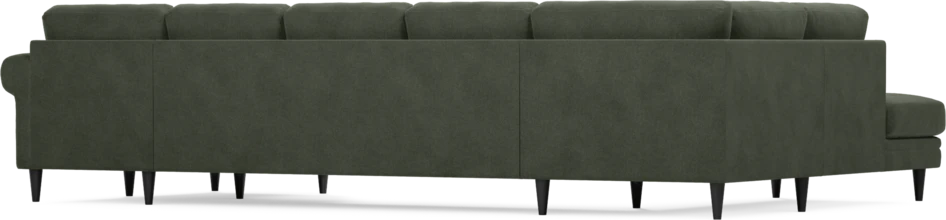 Eden - 3-sits soffa med divan vänster och schäslong höger - Grön