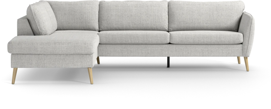 County - 2,5-sits soffa med divan vänster - Grå