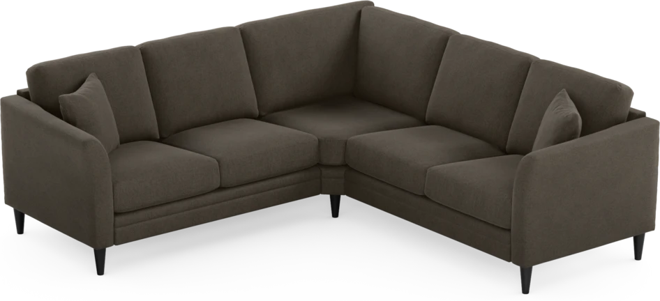 Eden - Hörnsoffa, 2+2-sits - Brun
