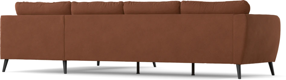 County - 3-sits soffa med divan höger - Orange