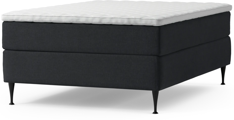 Delux Exclusive - Kontinentalsäng, enkelsäng 140 cm med bäddmadrass och sängben