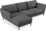 Madison Lux - 2-sits soffa med schäslong vänster - Grå