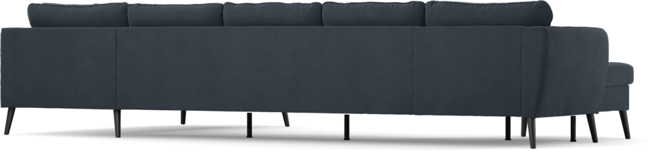 County - 4-sits soffa med schäslong vänster och divan höger - Blå