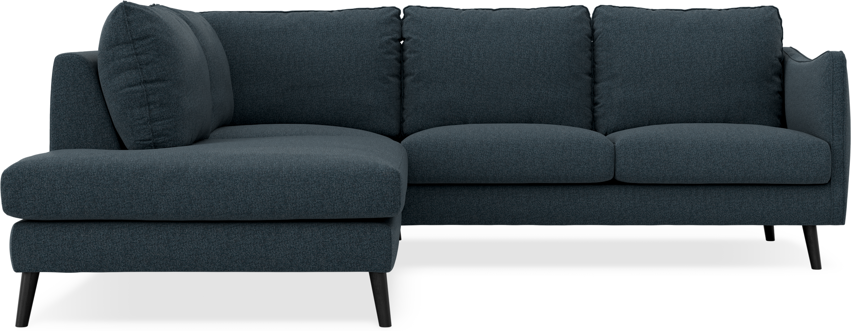 Madison - 2-sits soffa med divan vänster - Turkos