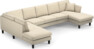 Eden - 3-sits soffa med divan vänster och schäslong höger - Beige