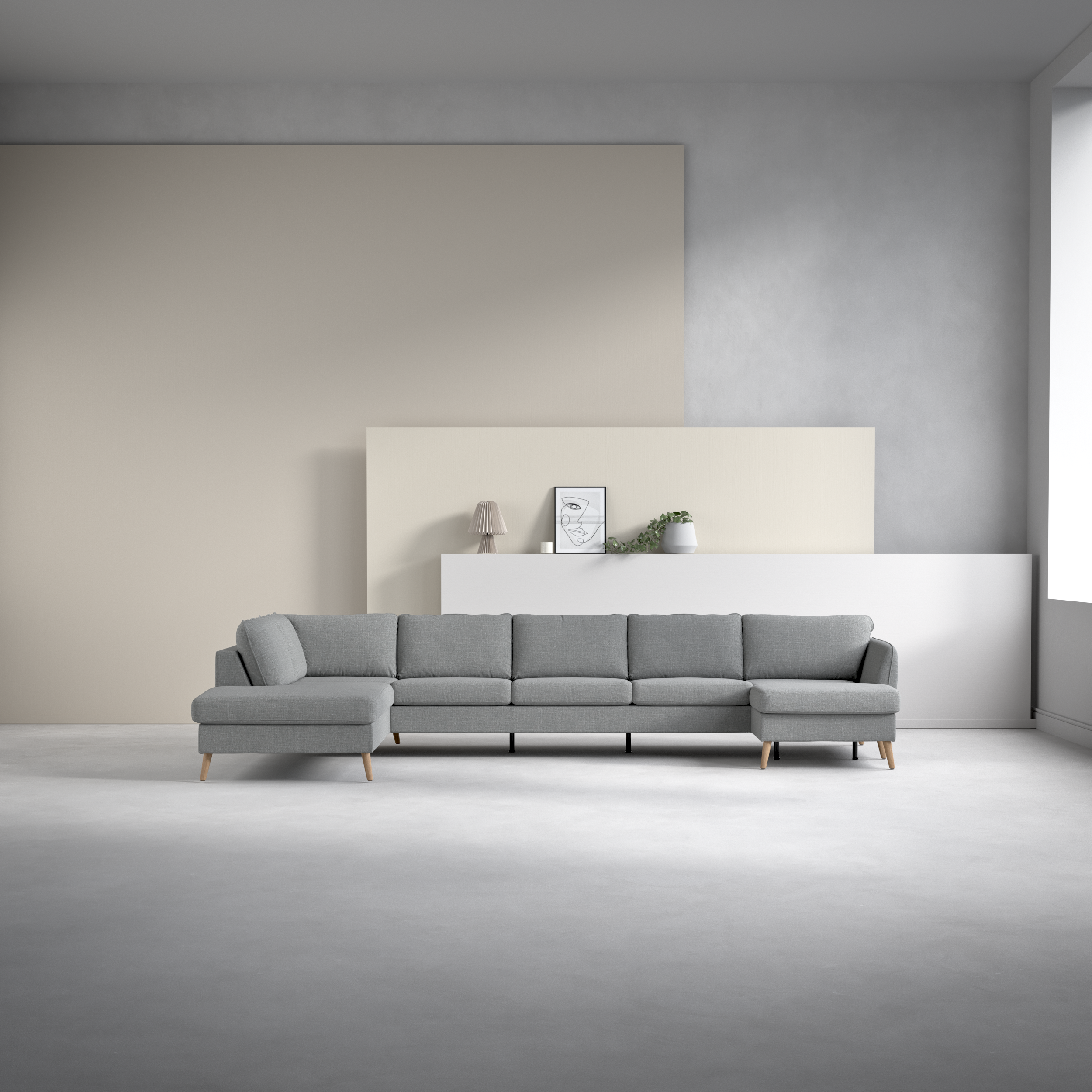 County - 4-sits soffa med divan vänster och schäslong höger - inspiration