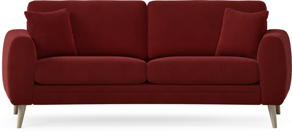 Eden - 2,5-sits soffa svängd - Röd