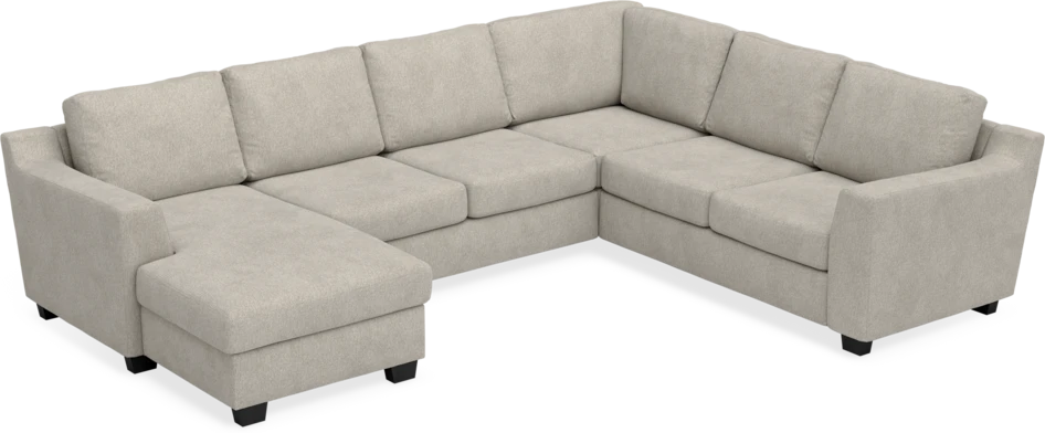 Friday - Hörnsoffa, 3+2-sits med schäslong vänster - Beige