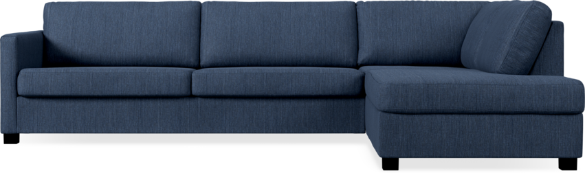 Nevada - 3-sits soffa med divan höger - Blå