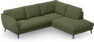 Madison - 2-sits soffa med divan höger - Grön