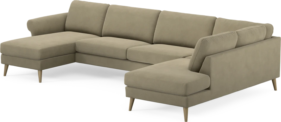 Bridge - 3-sits soffa med schäslong vänster och divan höger - Beige