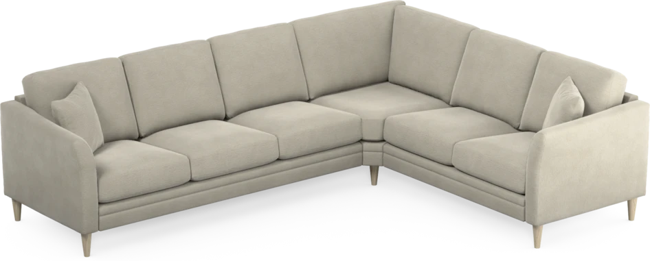 Eden - Hörnsoffa, 3+2-sits - Brun