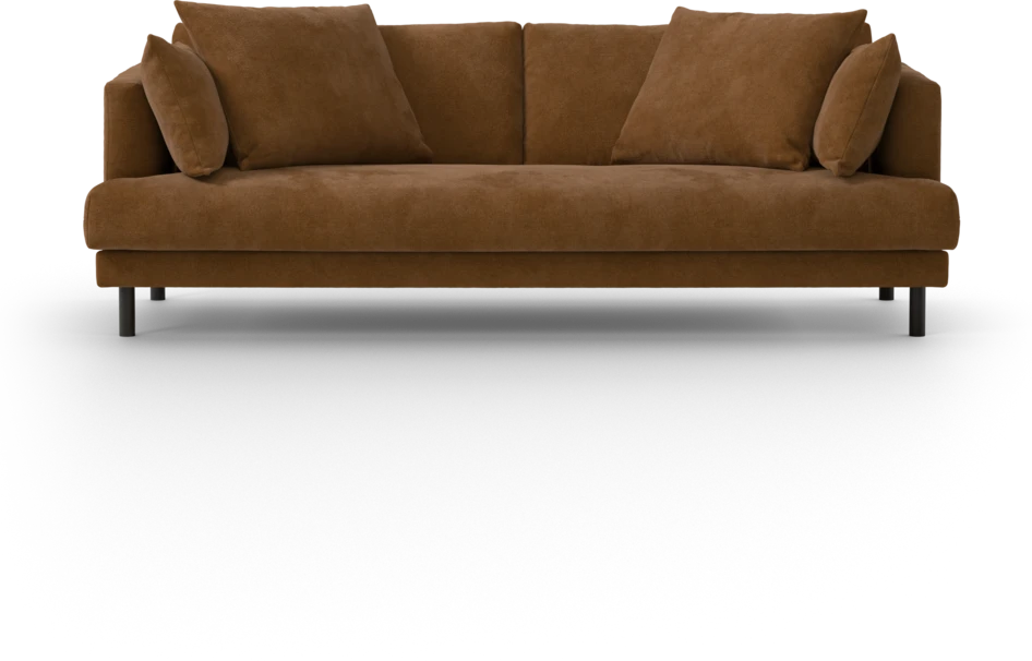 Harper - 3-sits soffa, hel dyna - Orange