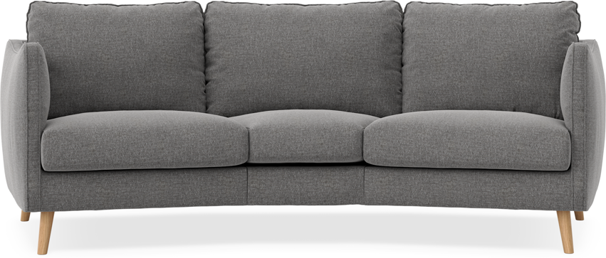 Madison - 3-sits soffa svängd, 70 cm - Grå