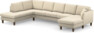 Eden - 3-sits soffa med divan vänster och schäslong höger - Beige