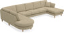 Eden - 3-sits soffa med divan vänster och schäslong höger - Beige