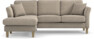 Eden - 2-sits soffa med schäslong - Beige