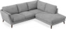 Madison Lux - 2-sits soffa med divan höger - Vit