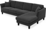 Eden - 3-sits soffa med schäslong - Grå