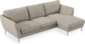 Madison Lux - 2-sits soffa med schäslong höger - Vit