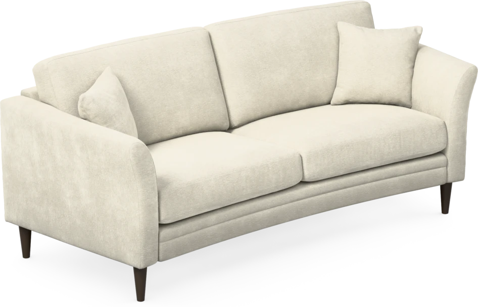 Eden - 2,5-sits soffa svängd - Vit