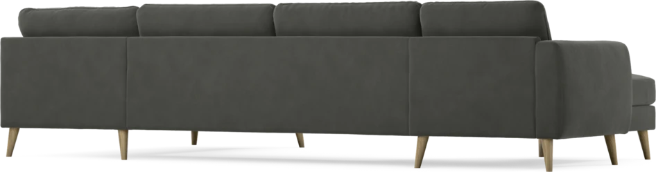 Bridge - 3-sits soffa med schäslong vänster och divan höger - Grå