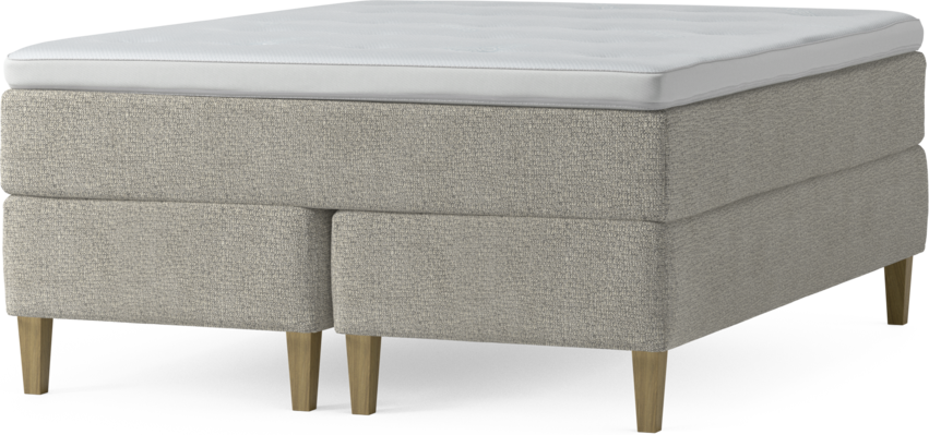 Delux Exclusive - Kontinentalsäng, dubbelsäng med bäddmadrass och sängben