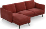 Madison Lux - 2-sits soffa med schäslong vänster - Rosa