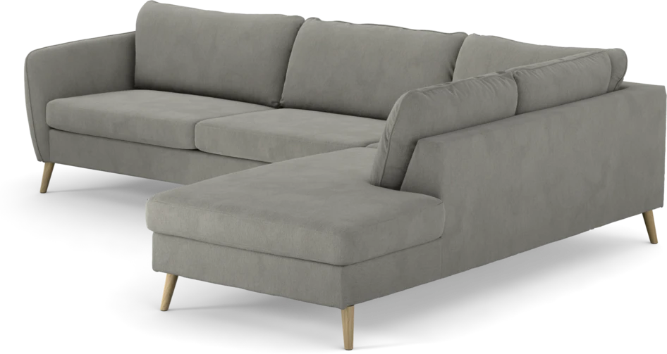 County - 2,5-sits soffa med divan höger - Grå