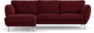 Madison Lux - 2-sits soffa med schäslong vänster - Röd