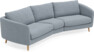 Madison - 3-sits soffa svängd, 90 cm - Blå