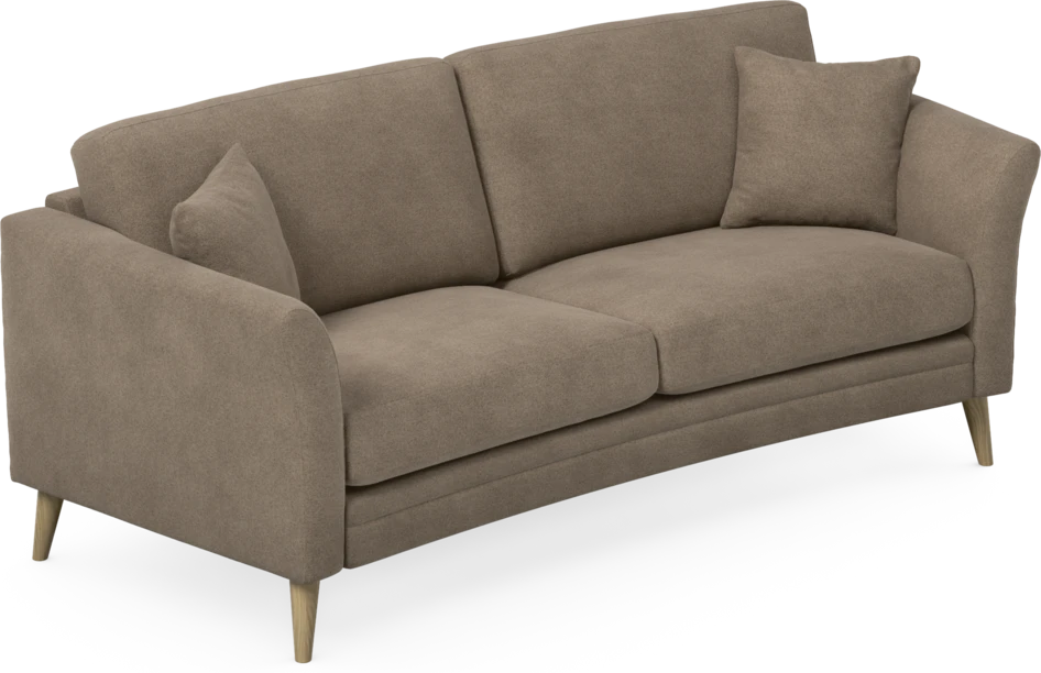 Eden - 2,5-sits soffa svängd - Brun