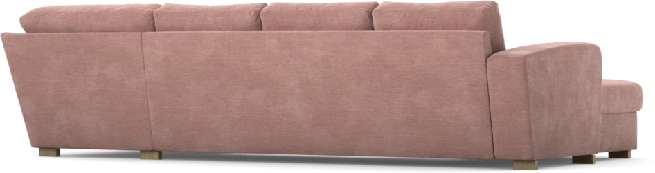 Friday - 3-sits soffa med schäslong vänster och divan höger - Rosa