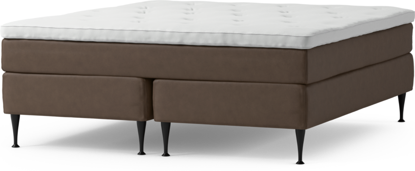 Delux Sense - Kontinentalsäng, dubbelsäng med bäddmadrass och sängben