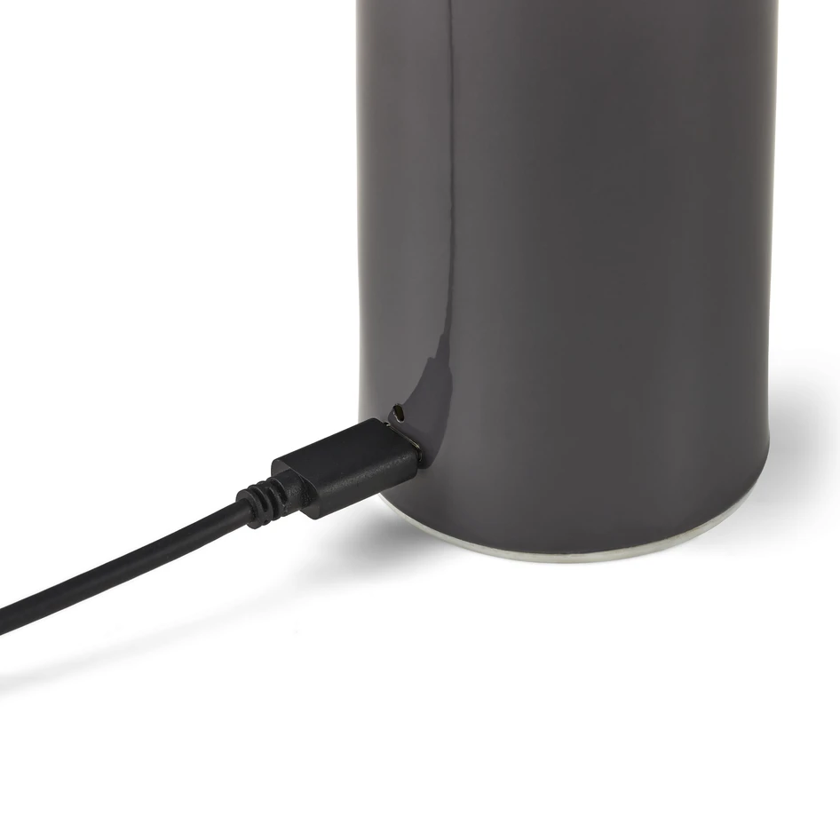 Amos - Portabel bordslampa H25 Ø15 cm - Grå