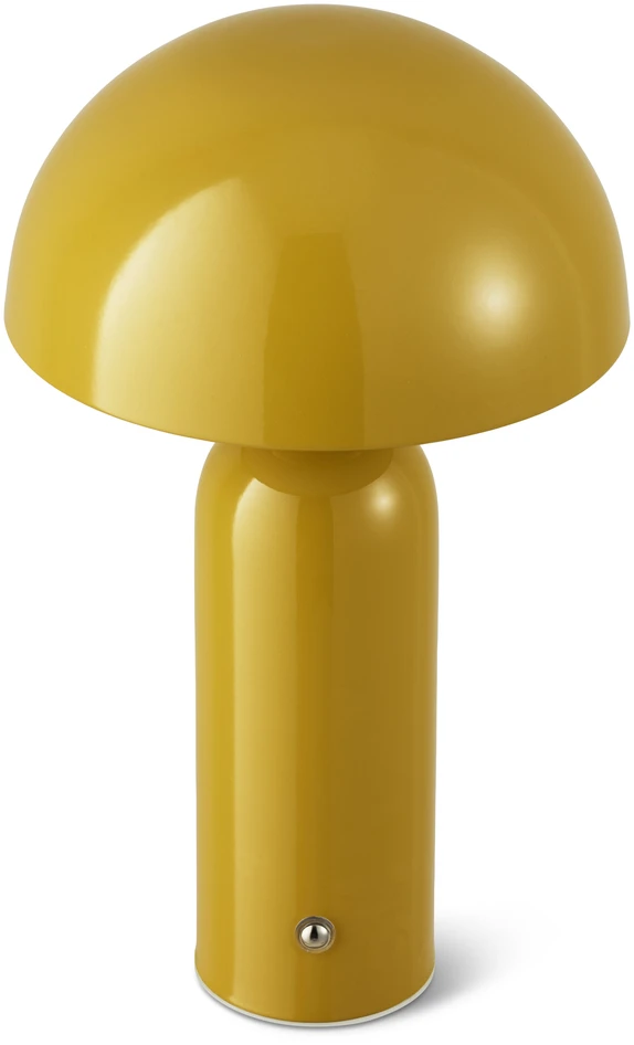 Amos - Portabel bordslampa H25 Ø15 cm - Gul