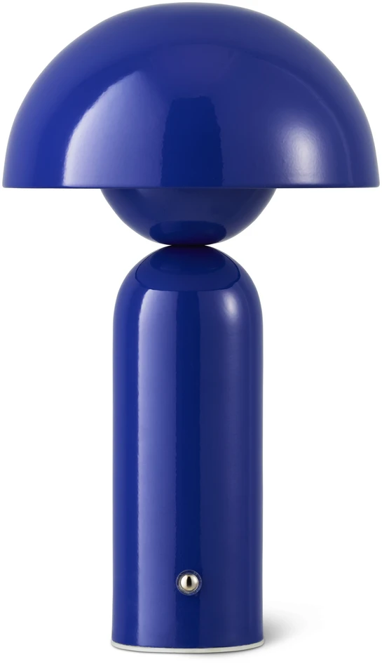 Amos - Portabel bordslampa H25 Ø15 cm - Blå