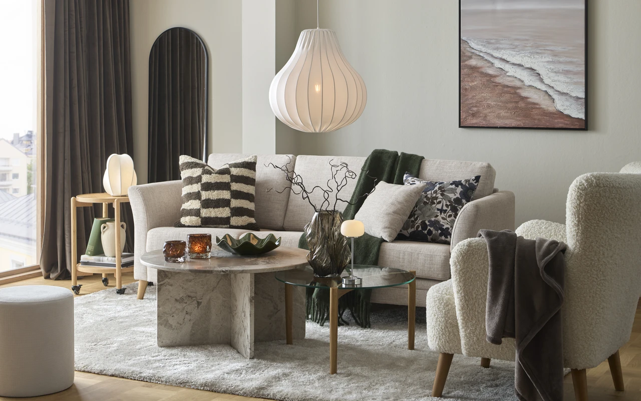 Meira - Taklampa droppformad H52 Ø48 cm - inspiration