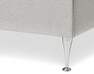 Ease - Manuellt ställbär säng med förvaring, enkelsäng med bäddmadrass - Beige