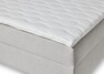 Ease - Manuellt ställbär säng med förvaring, enkelsäng med bäddmadrass - Beige