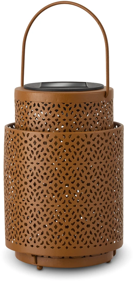 Jamila - Solcellsbelysning H18 Ø12 cm - Brun