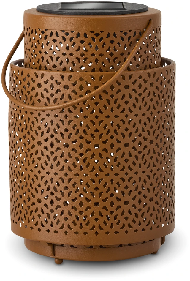 Jamila - Solcellsbelysning H18 Ø12 cm - Brun