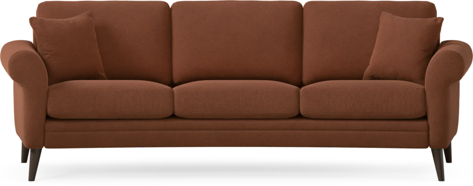 Eden - 3-sits soffa svängd - Orange